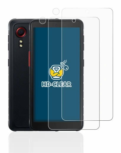 Image of the device Samsung Galaxy XCover 5 (Front+Camera) with a wide variety of screen protectors.