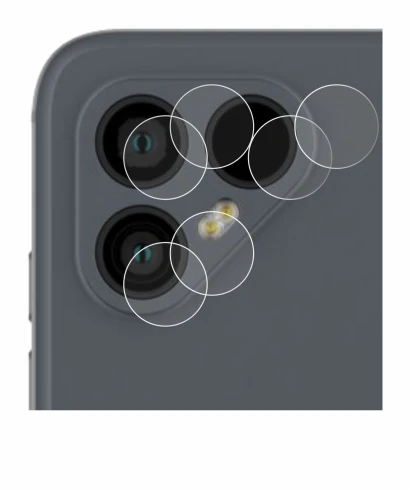 Image of the device Fairphone 4 (ONLY Camera Lens) with a wide variety of screen protectors.