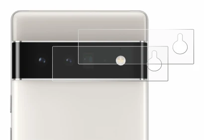 Image of the device Google Pixel 6 Pro (ONLY Camera Lens) with a wide variety of screen protectors.