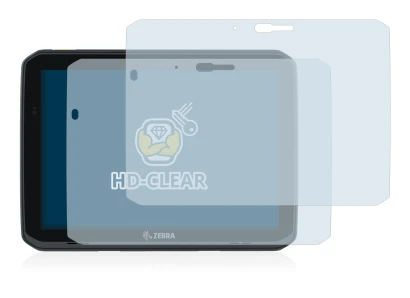 Image of the device Zebra ET80 with a wide variety of screen protectors.