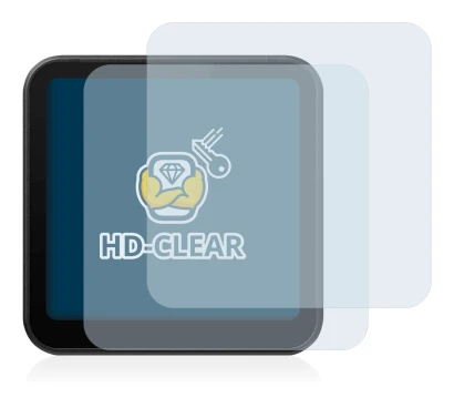 Image of the device DJI Action 2 with a wide variety of screen protectors.