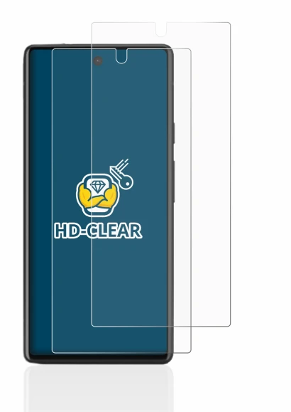 Image of the device Google Pixel 6a with a wide variety of screen protectors.