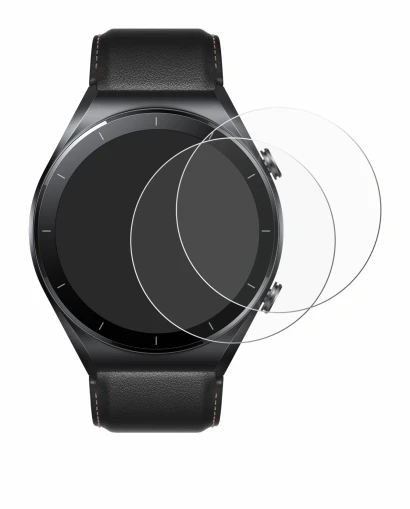 Image of the device Xiaomi Watch S1 with a wide variety of screen protectors.