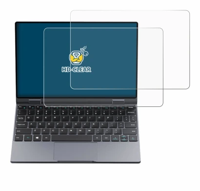 Image of the device Chuwi MiniBook X with a wide variety of screen protectors.