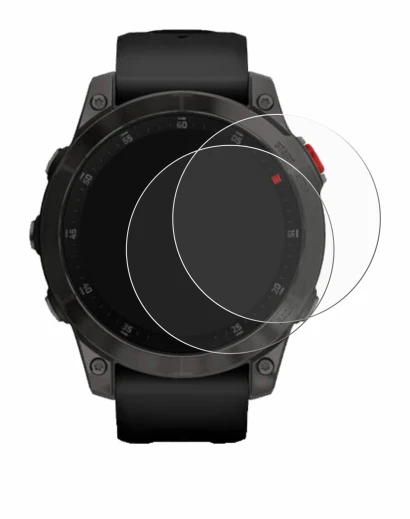 Image of the device Garmin epix (Gen. 2) with a wide variety of screen protectors.