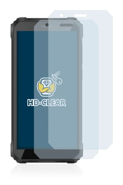 Image of the device Blackview Oscal S60 Pro with a wide variety of screen protectors.