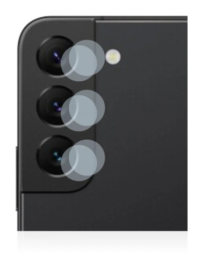 Image of the device Samsung Galaxy S22 5G (ONLY Camera Lens) with a wide variety of screen protectors.