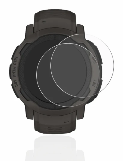 Image of the device Garmin Instinct 2 with a wide variety of screen protectors.