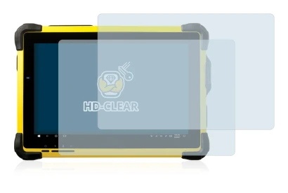 Image of the device Trimble T10 with a wide variety of screen protectors.