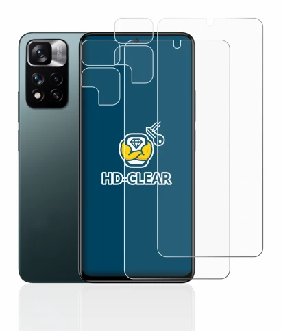 Image of the device Xiaomi Redmi Note 11 Pro+ 5G (Front+Camera) with a wide variety of screen protectors.