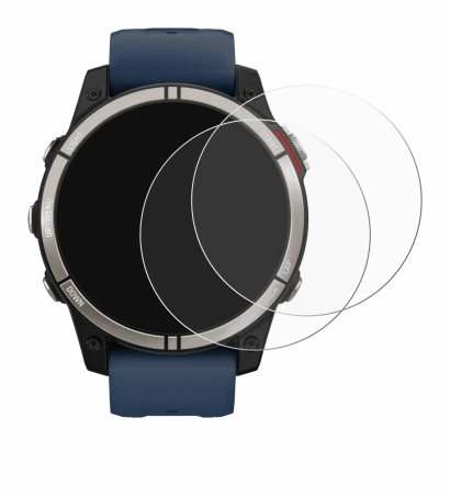 Image of the device Garmin quatix 7 with a wide variety of screen protectors.