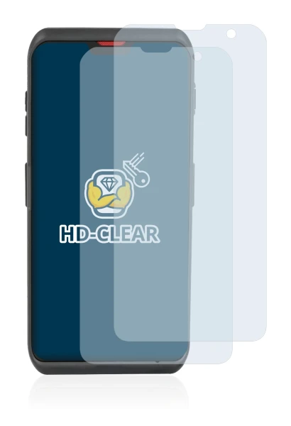 Image of the device Honeywell ScanPal EDA52 with a wide variety of screen protectors.
