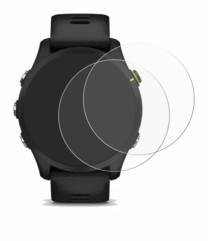 Image of the device Garmin Forerunner 255 with a wide variety of screen protectors.