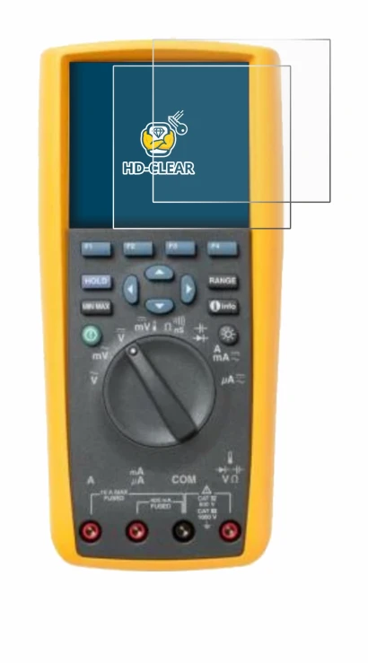 Image of the device Fluke 287 with a wide variety of screen protectors.