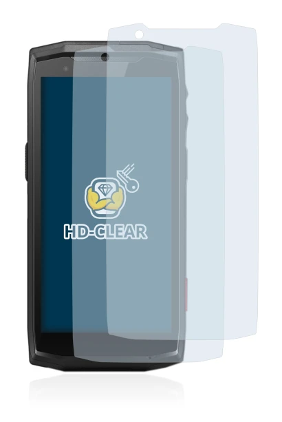 Image of the device Crosscall Core-M5 with a wide variety of screen protectors.