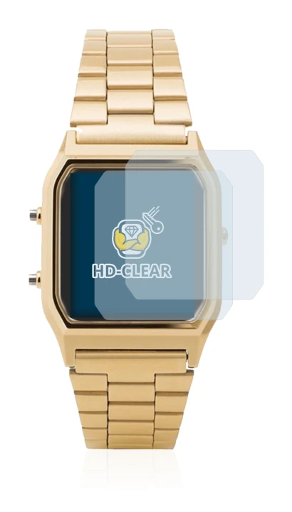 Image of the device Casio AQ-230GA with a wide variety of screen protectors.