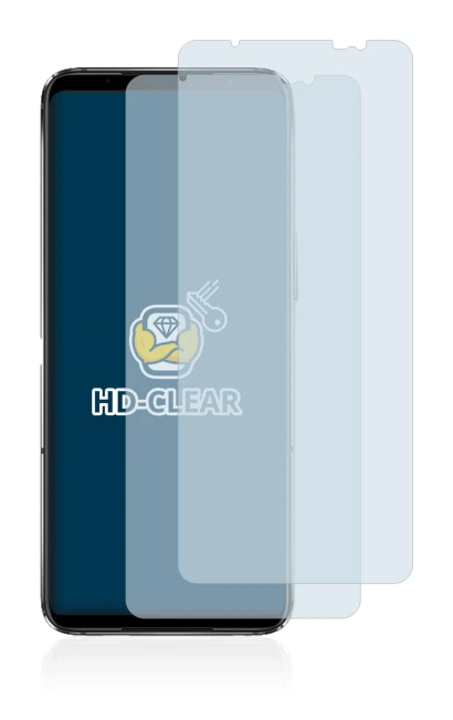 Image of the device ASUS ROG Phone 6D Ultimate with a wide variety of screen protectors.