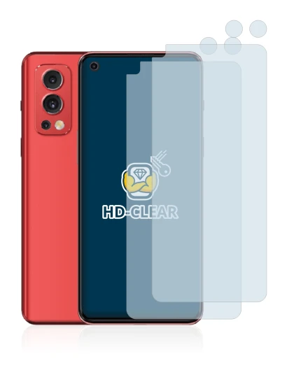Image of the device OnePlus Nord 2 5G (Front+Camera) with a wide variety of screen protectors.