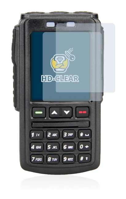 Image of the device AnyTone BT-01 with a wide variety of screen protectors.