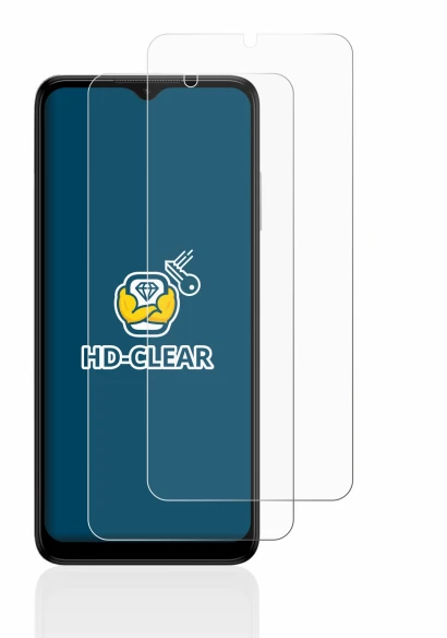 Image of the device Nokia G22 with a wide variety of screen protectors.