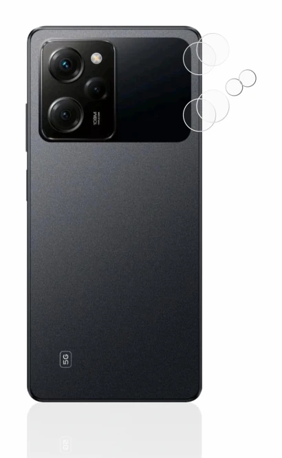 Image of the device Xiaomi Poco X5 Pro (ONLY Camera Lens) with a wide variety of screen protectors.