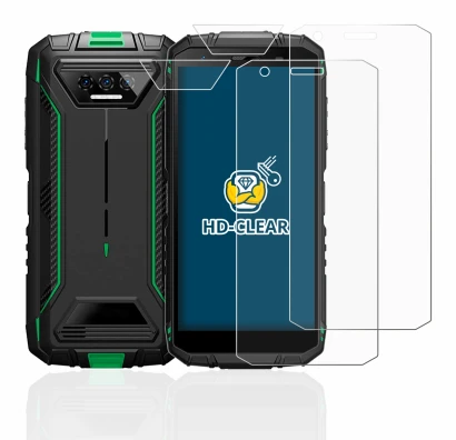 Image of the device Doogee S41 Pro (Front+Camera) with a wide variety of screen protectors.