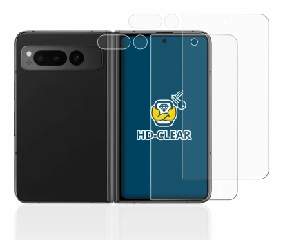 Image of the device Google Pixel Fold (Front+Camera) with a wide variety of screen protectors.
