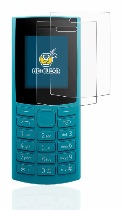 Image of the device Nokia 105 4G (2023) with a wide variety of screen protectors.