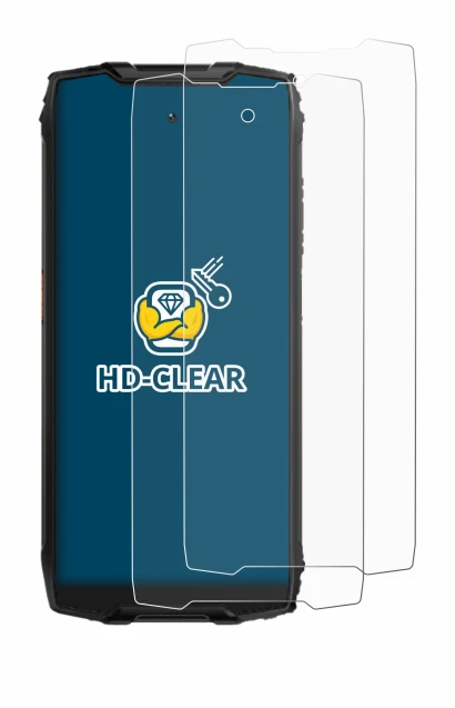 Image of the device Blackview BV9300 with a wide variety of screen protectors.