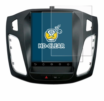 Image of the device Isudar Ford/Focus MK3 2012–2019 with a wide variety of screen protectors.