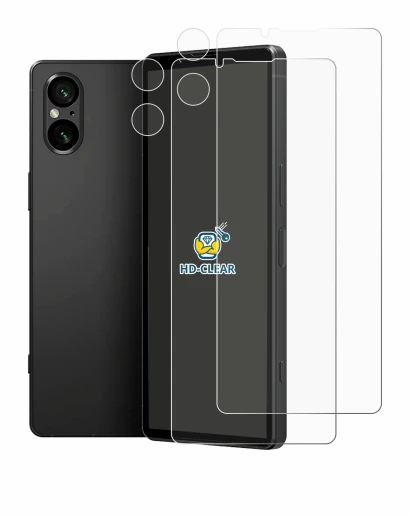 Image of the device Sony Xperia 5 V (Front+Camera) with a wide variety of screen protectors.