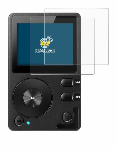 Image of the device Hifi Walker H2 with a wide variety of screen protectors.