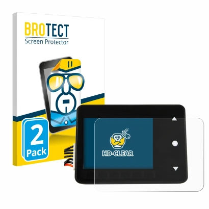 Front side of a product packaging with the brand logo BROTECT. Next to it is the device Spektrum Smart Technology XBC100 shown