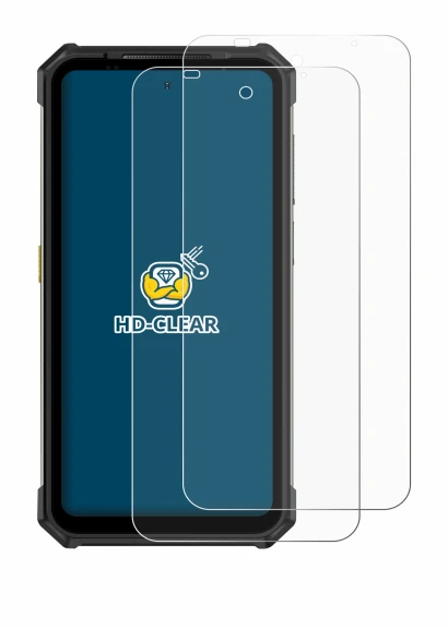 Image of the device Ulefone Armor 24 with a wide variety of screen protectors.