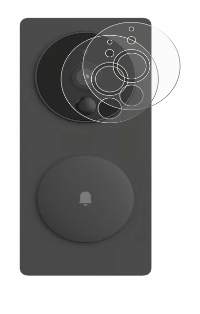 Image of the device Aqara SVD-KIT1 (Smart video doorbell G4) with a wide variety of screen protectors.