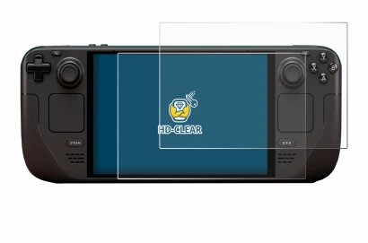 Image of the device Valve Steam Deck OLED with a wide variety of screen protectors.