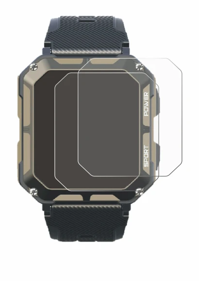 Image of the device Blackview C20Pro 1.83" with a wide variety of screen protectors.