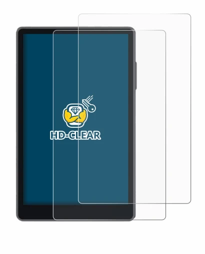Image of the device Keystone 3 Pro with a wide variety of screen protectors.