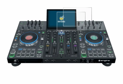 Image of the device Denon DJ Prime 4+ with a wide variety of screen protectors.