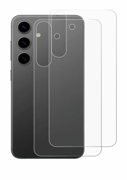 Image of the device Samsung Galaxy S24 Plus (Back) with a wide variety of screen protectors.