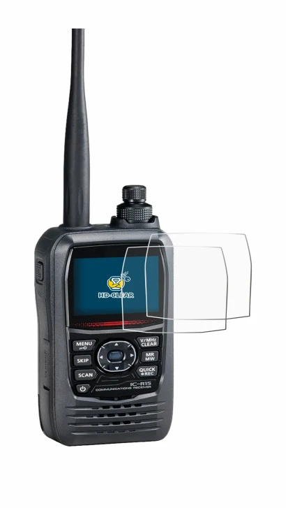 Image of the device Icom IC-R15 with a wide variety of screen protectors.