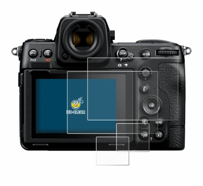 Image of the device Nikon Z 8 (Display + top plate display) with a wide variety of screen protectors.