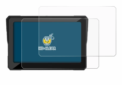 Image of the device Carpuride W702 7" with a wide variety of screen protectors.