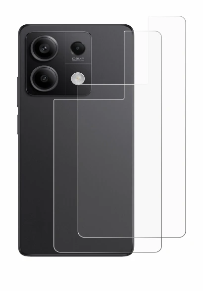 Image of the device Xiaomi Redmi Note 13 Pro 5G (Back) with a wide variety of screen protectors.