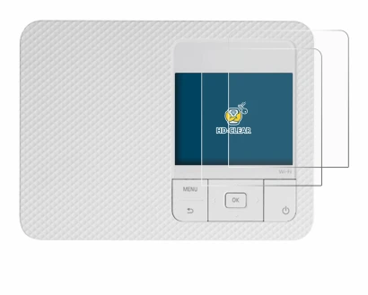Image of the device Canon Selphy CP1500 with a wide variety of screen protectors.