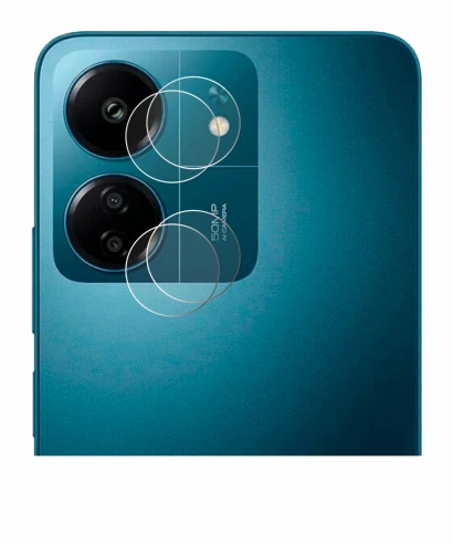 Image of the device Xiaomi Redmi 13C (ONLY Camera Lens) with a wide variety of screen protectors.