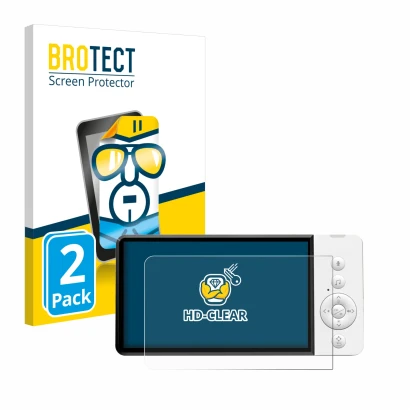 Front side of a product packaging with the brand logo BROTECT. Next to it is the device GHB ABM720 shown with the correspondin
