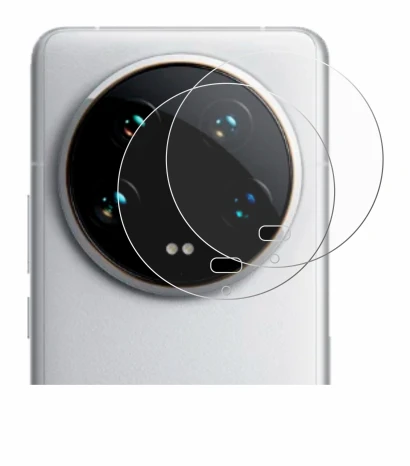 Image of the device Xiaomi 14 Ultra (ONLY Camera Lens) with a wide variety of screen protectors.