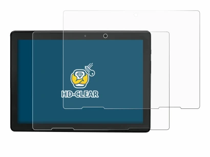 Image of the device MEDION E10900 10" with a wide variety of screen protectors.