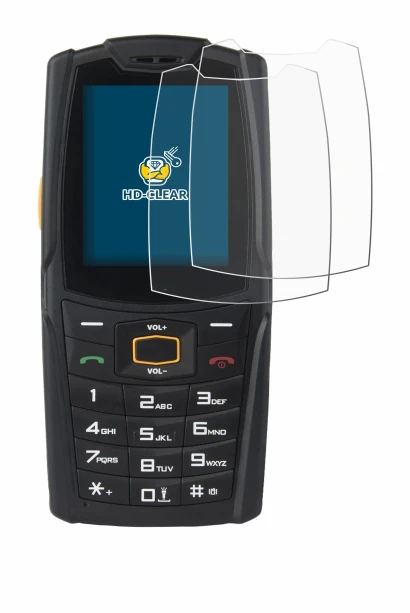 Image of the device AGM M6 with a wide variety of screen protectors.